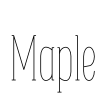 Maple Font Image
