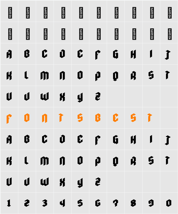 Bahemoth DEMO Character Map