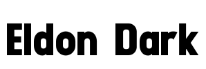 Eldon Dark Font Image