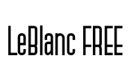 LeBlanc FREE Font Image