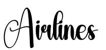 Airlines Font Image