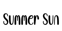 Summer Sun Font Image