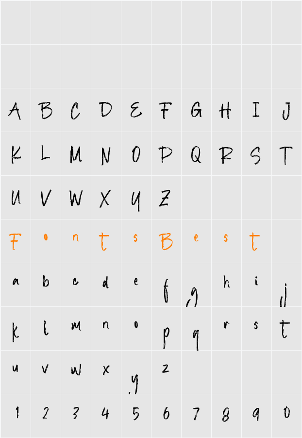 Normal Character Map