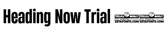 Heading Now Trial 44 Font Image