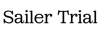 Sailer Trial Font Image