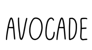 Avocade Font Image