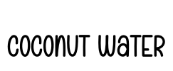Coconut Water Font Image