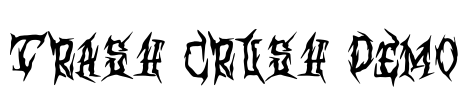 Trash Crush DEMO Font Image