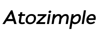 Atozimple Font Image