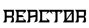 REACTOR Font Image