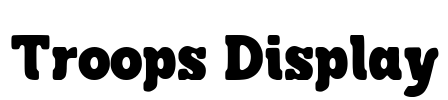 Troops Display Font Image