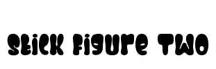 Stick Figure Two Font Image