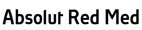 Absolut Red Med Font Image