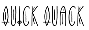 Quick Quack Font Image