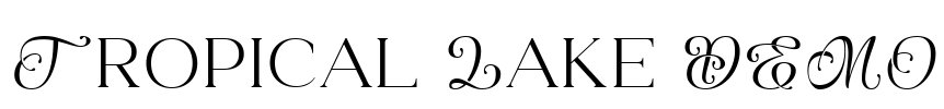 Tropical Lake DEMO Font Image