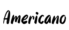 Americano Font Image