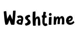 Washtime Font Image