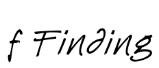 f Finding Font Image