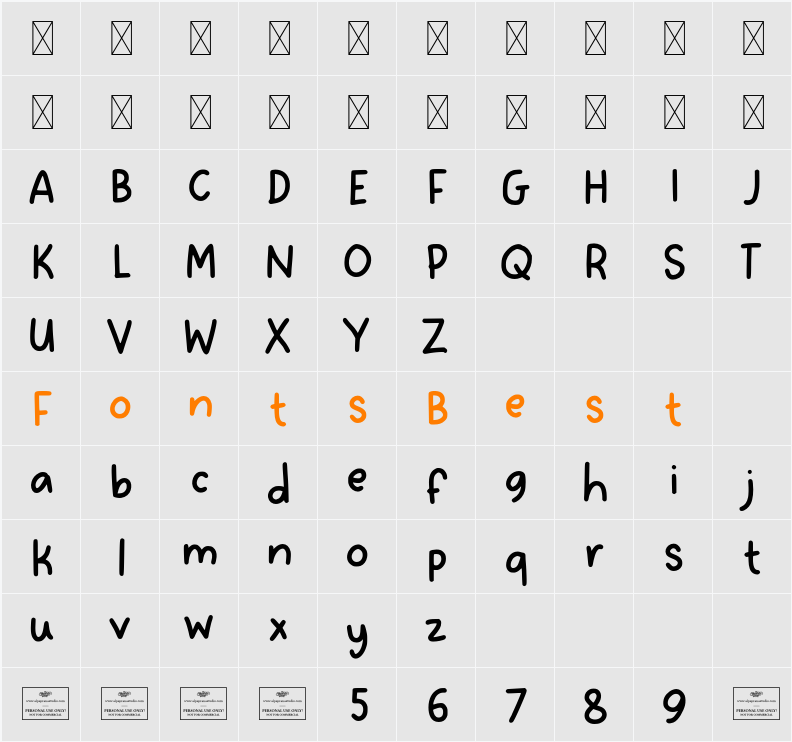 Cottontail Character Map