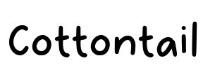 Cottontail Font Image