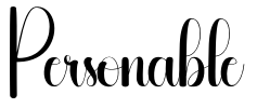 Personable Font Image