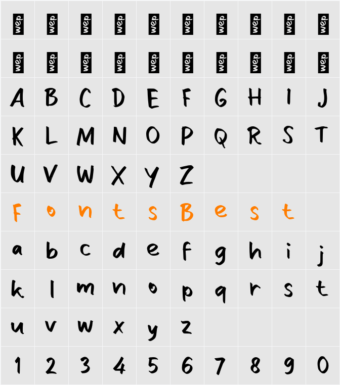 n Ngadem Character Map