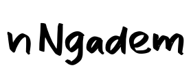 n Ngadem Font Image