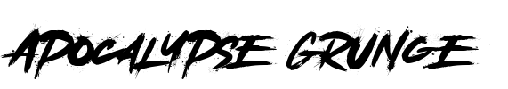 Apocalypse Grunge Font Image