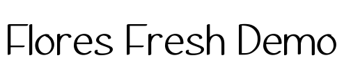 Flores Fresh Demo Font Image