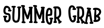 Summer Crab Font Image
