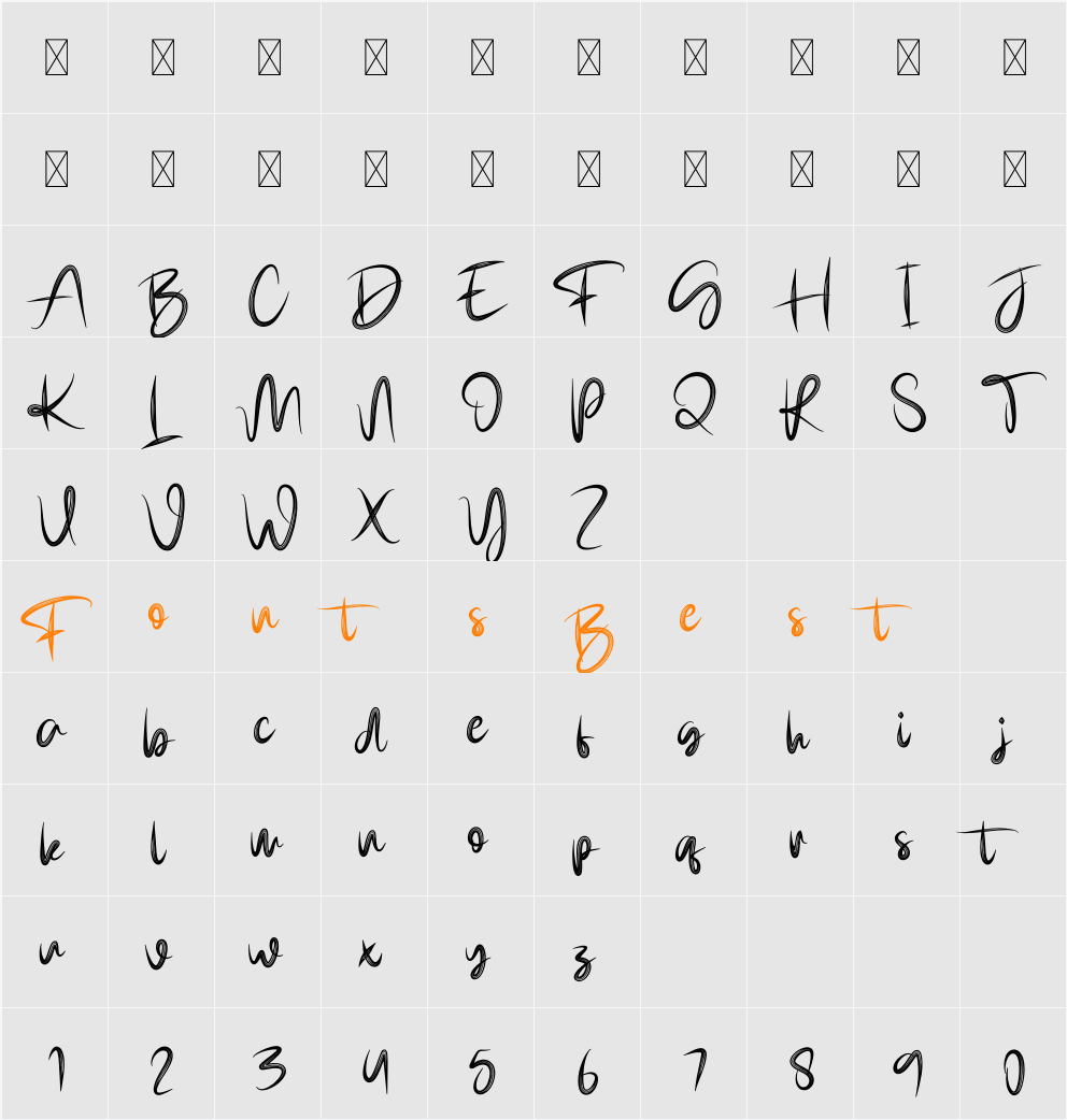 Brighter Character Map
