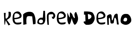 Kendrew Demo Font Image