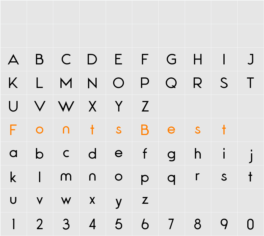 BLOWREPH Character Map