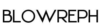 BLOWREPH Font Image