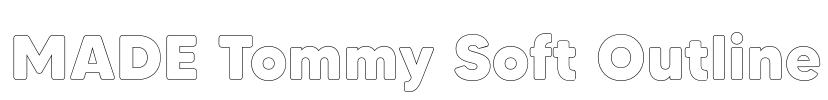 MADE Tommy Soft Outline Font Image
