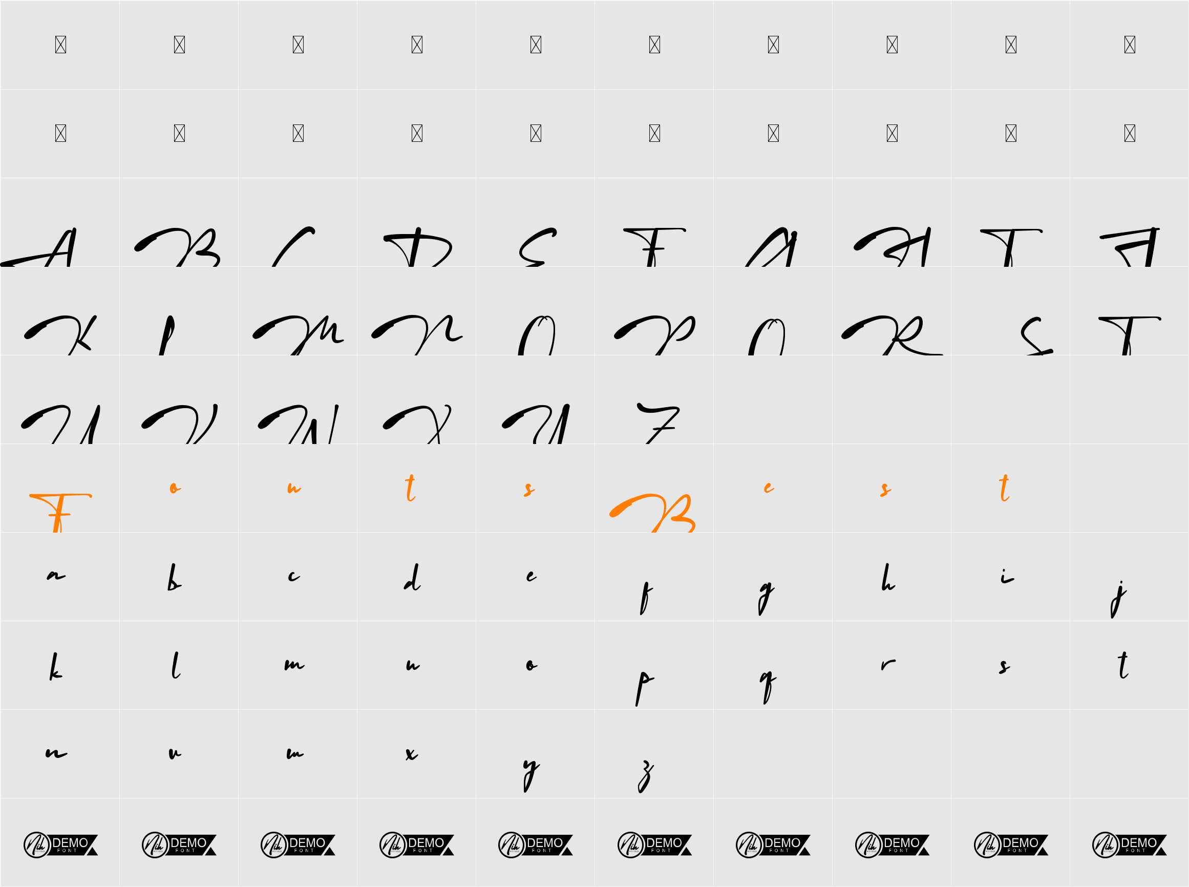 Harumjiwa Demo Character Map