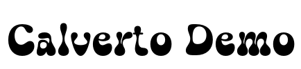 Calverto Demo Font Image