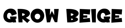 Grow Beige Font Image