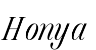 Honya Font Image