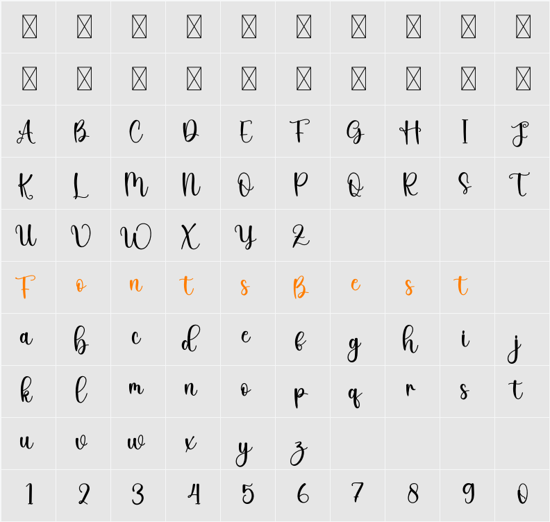 Absolute Character Map