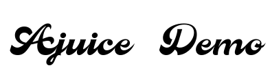 Ajuice_Demo Font Image