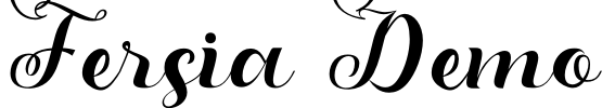 Fersia Demo Font Image