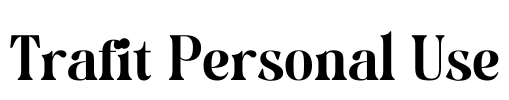 Trafit Personal Use Font Image