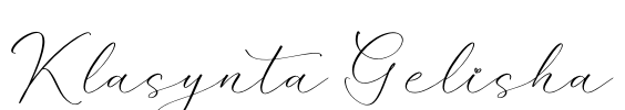 Klasynta Gelisha Font Image