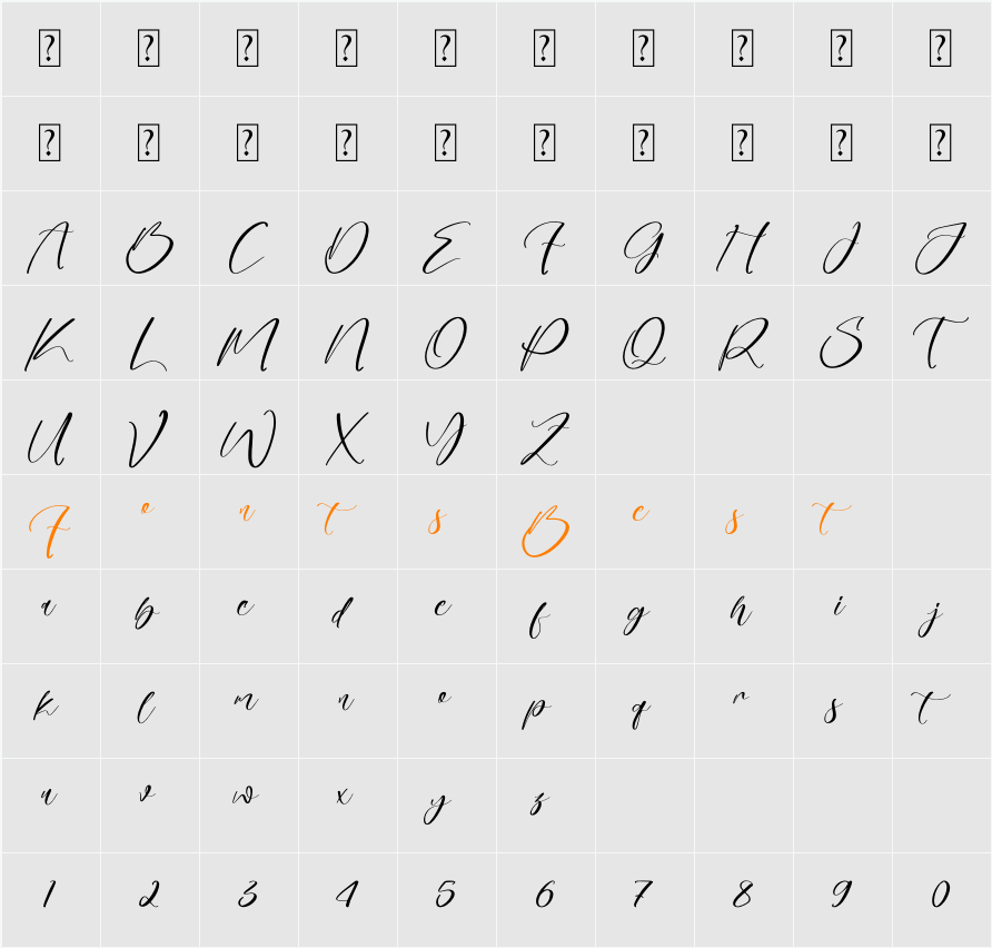 Yohabeauty Character Map