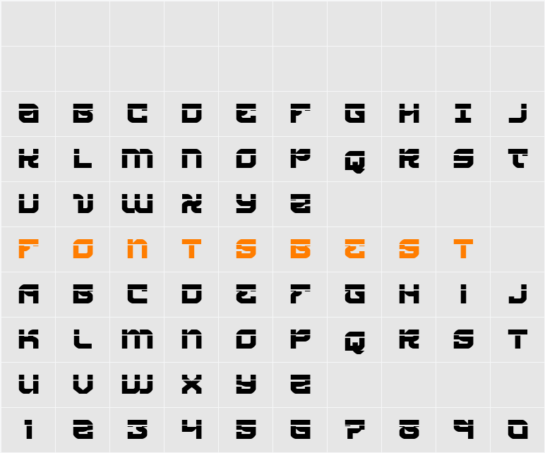 Crimson Destroyer Laser Character Map