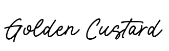 Golden Custard Font Image