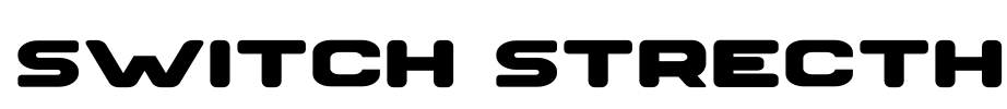 SWITCH STRECTH Font Image