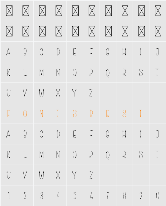 Love Arrow Character Map