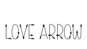Love Arrow Font Image